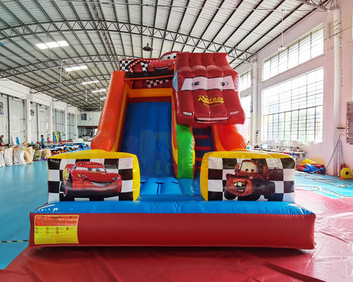 0.55mm PVC Commercial Inflatable Slide Crazy Car Bounce House