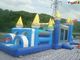 0.55mm PVC Tarpaulin Inflatable Obstacle Course , Jump Houses For Outdoor Game