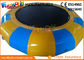 0.9mm PVC Hot Welding Inflatable Water Toys / Blow Up Trampoline With Logo Printing