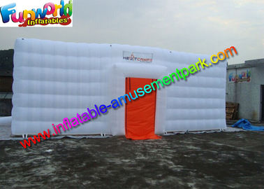 Customized Indoor Inflatable Fitness Party Tent  , White Inflatable Cube Marquee