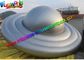 Custom Grey Inflatable Helium Saucer Balloon / Adertising  UFO With LED Lighting Decoration