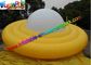 0.16mm PVC Inflatable Helium Yellow UFO Saucer Balloon For Advertising