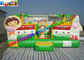 Customized Inflatable Dora Bounce Jumping House With Obstacle Inside
