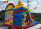 Customized Elmo And Sesame Inflatable Bouncer Slide , Jumping Slide With Pool