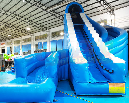 0.55 มม. PVC Tarpaulin ซึ่งทำให้พองได้ Slide Bouncer สำหรับ Pool